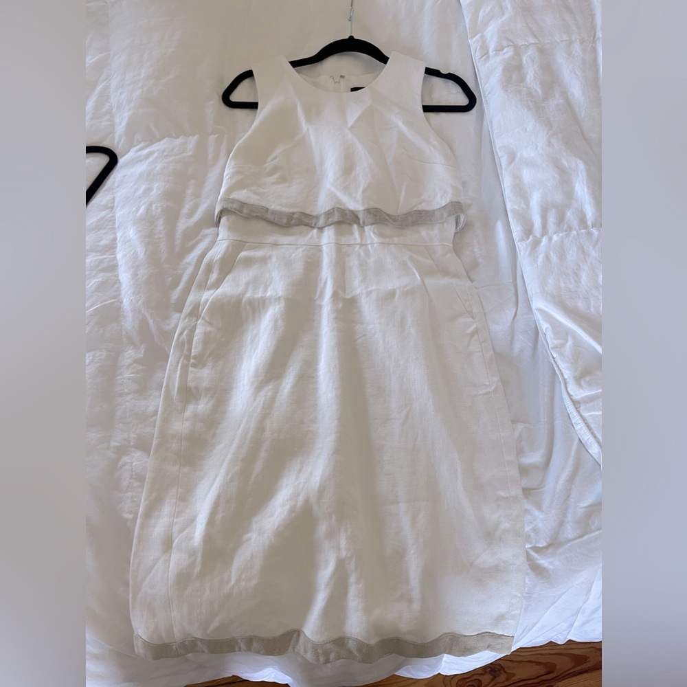 100% Linen J crew dress 4